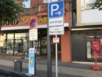 Beschilderung Marktplatz